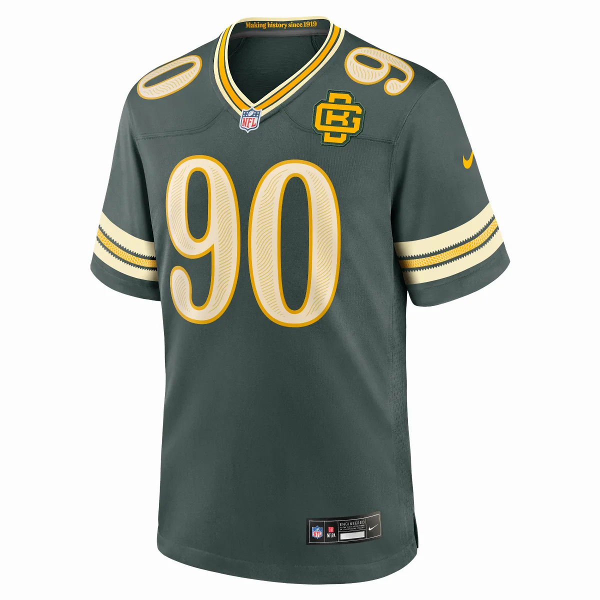Lukas Van Ness Green Bay Packers Rivalries Collection NFL Game Jersey by Nike