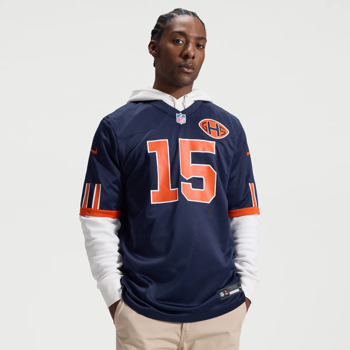 Rome Odunze Chicago Bears Rivalries Collection NFL Game Jersey by Nike
