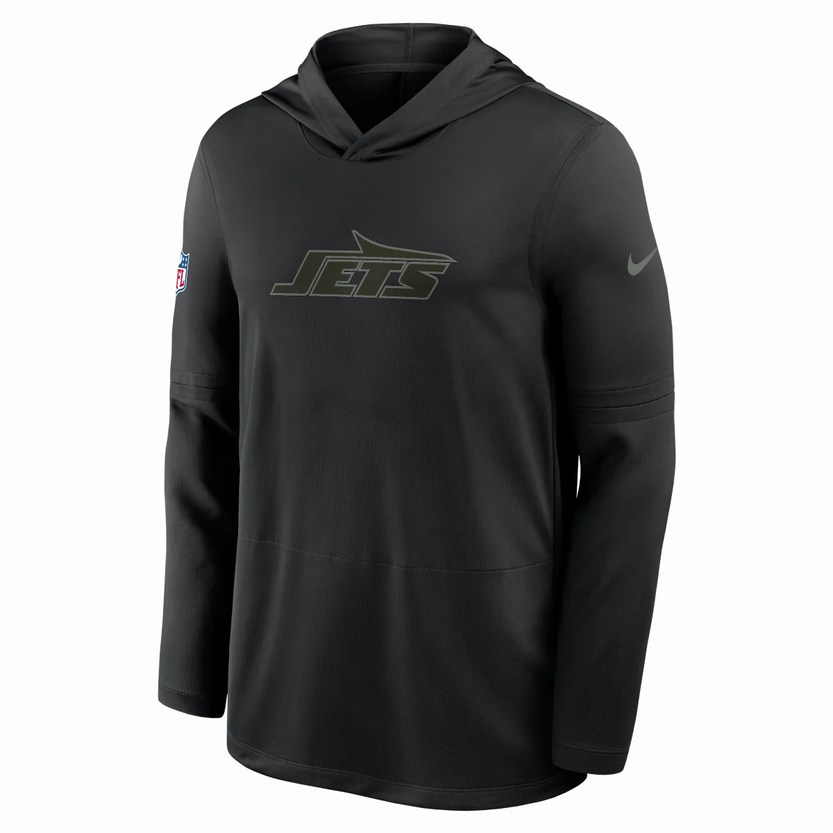 New York Jets Rivalries Collection Sideline Dri-FIT NFL Long-Sleeve Hooded Top by Nike