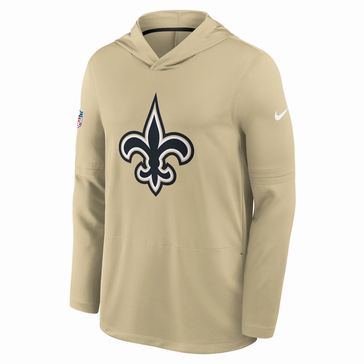 New Orleans Saints Alt Dri-FIT NFL Long-Sleeve Hooded Top by Nike
