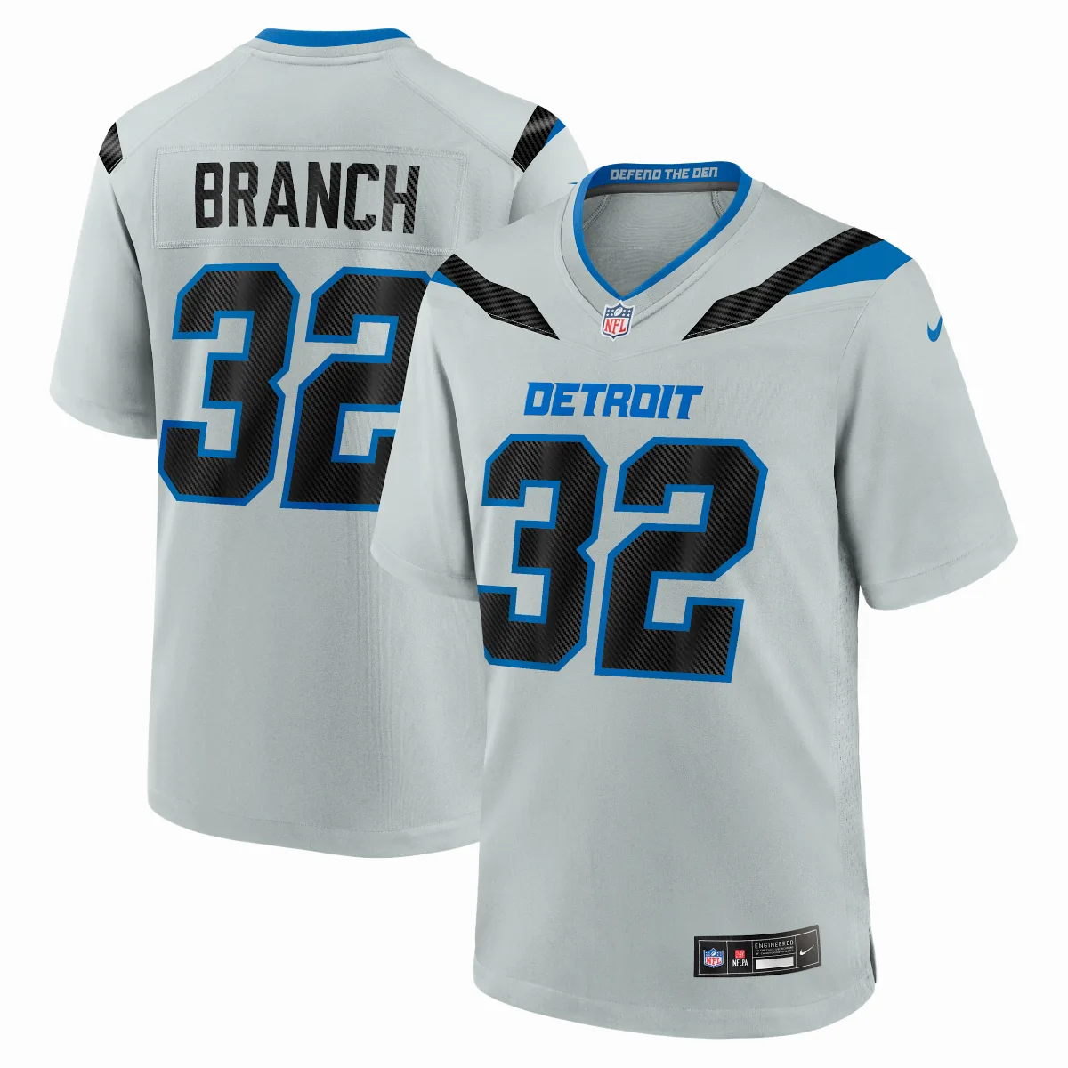 Brian Branch Detroit Lions Rivalries Collection NFL Game Jersey by Nike