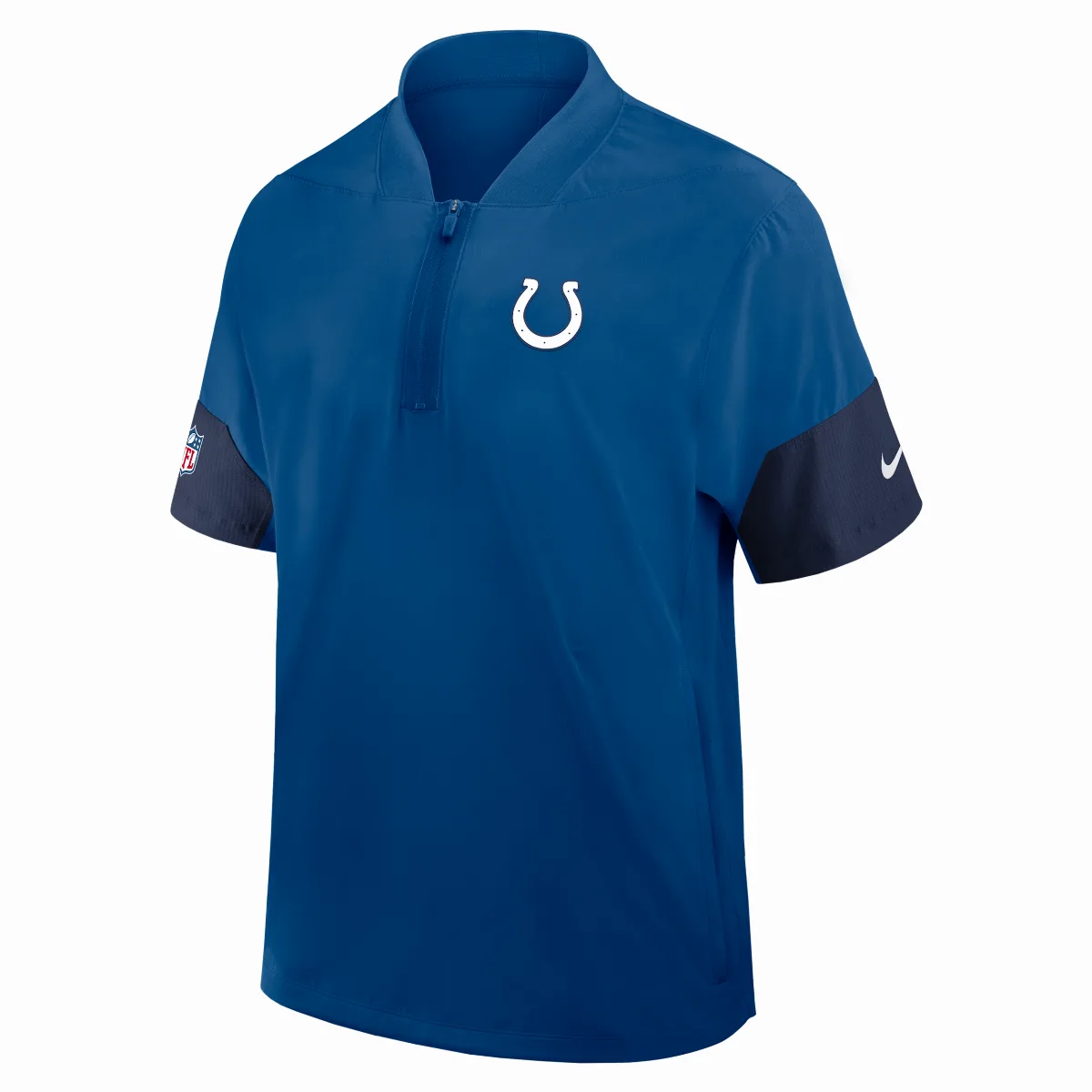 Indianapolis Colts Sideline Coach NFL 1/2-Zip Short-Sleeve Jacket by Nike