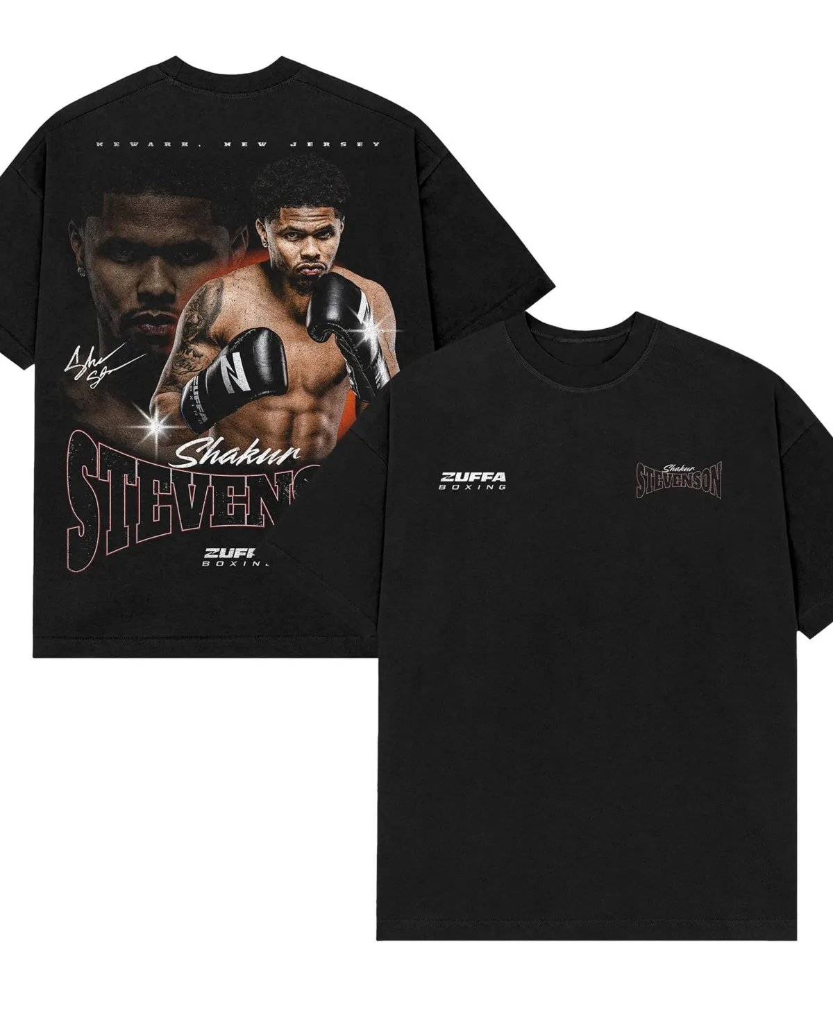 Shakur Stevens Graphic Relaxed-Fit T-Shirt by Zuffa Boxing Merchandise