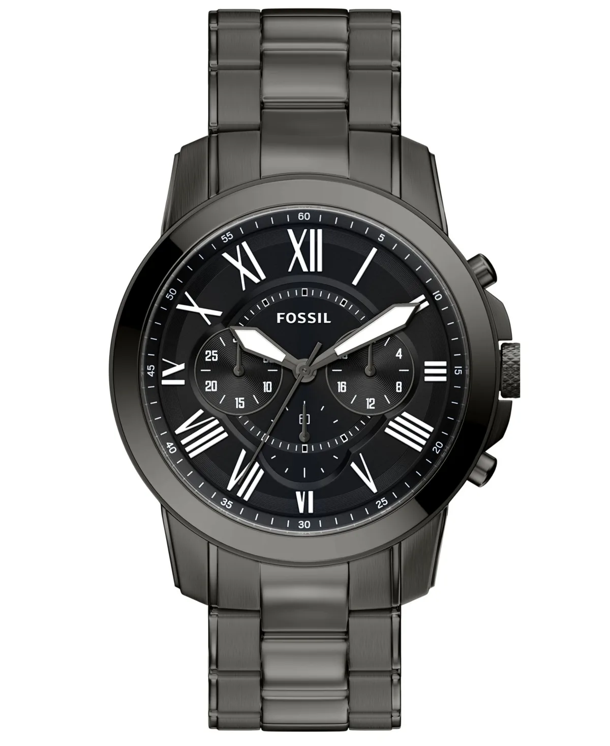 Quartz Water-Resistant Chronograph Grant Stainless Steel Watch, 44mm