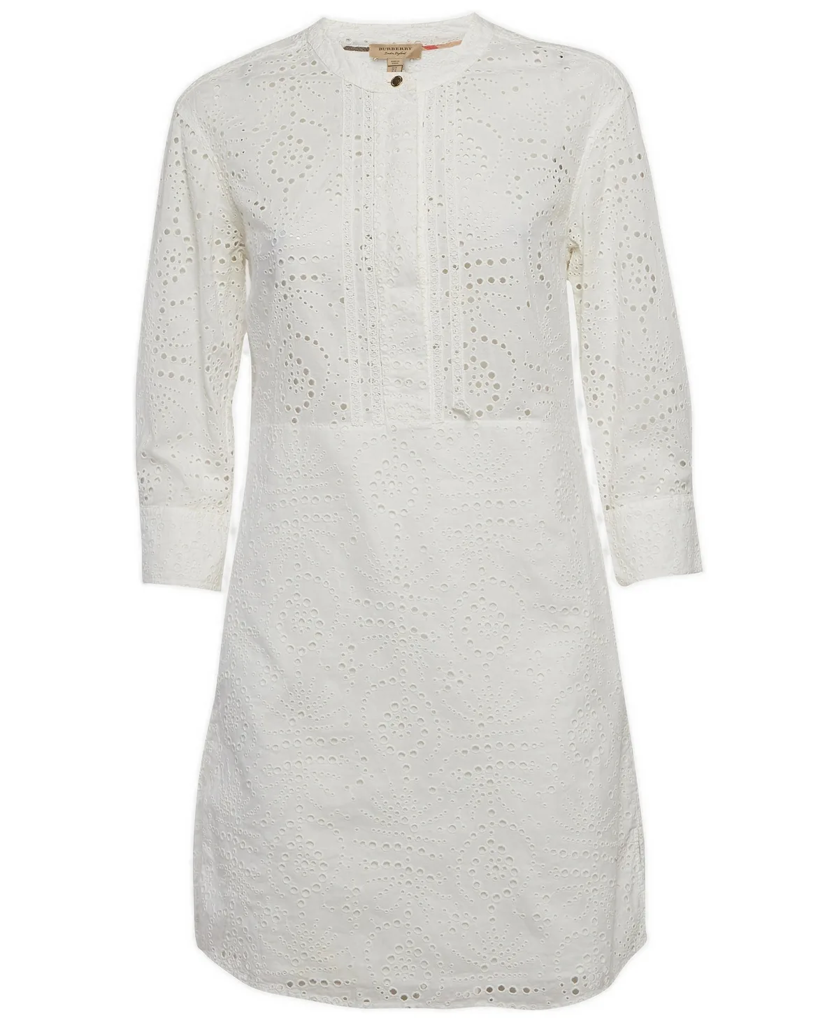 Pre-Owned Cotton Daniela Eyelet Shirt Dress by Burberry