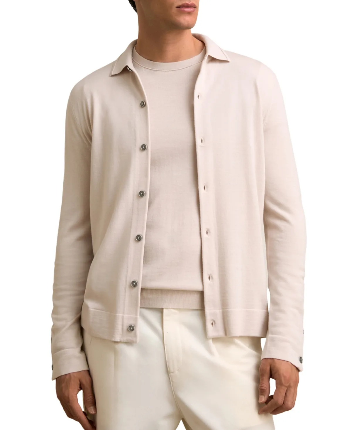 Forbes Lightweight Merino Wool Cardigan by Reiss