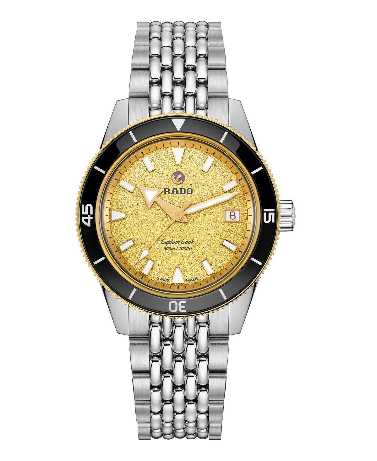 Automatic Captain Cook Silver Stainless Steel Watch 39mm