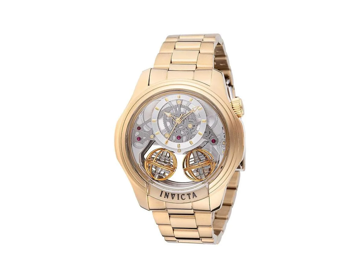Invicta 48900 Specialty Quartz Gold-Tone Stainless Steel Water-Resistant Watch, 46mm