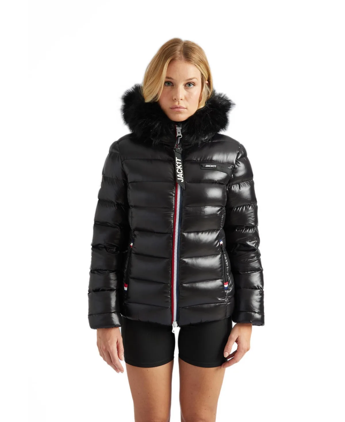 Faux Fur Hooded Puffer Jacket by Jack1t