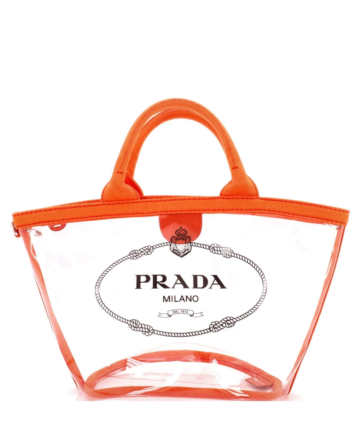 Pre-Owned Prada Logo Tote Pvc by Prada