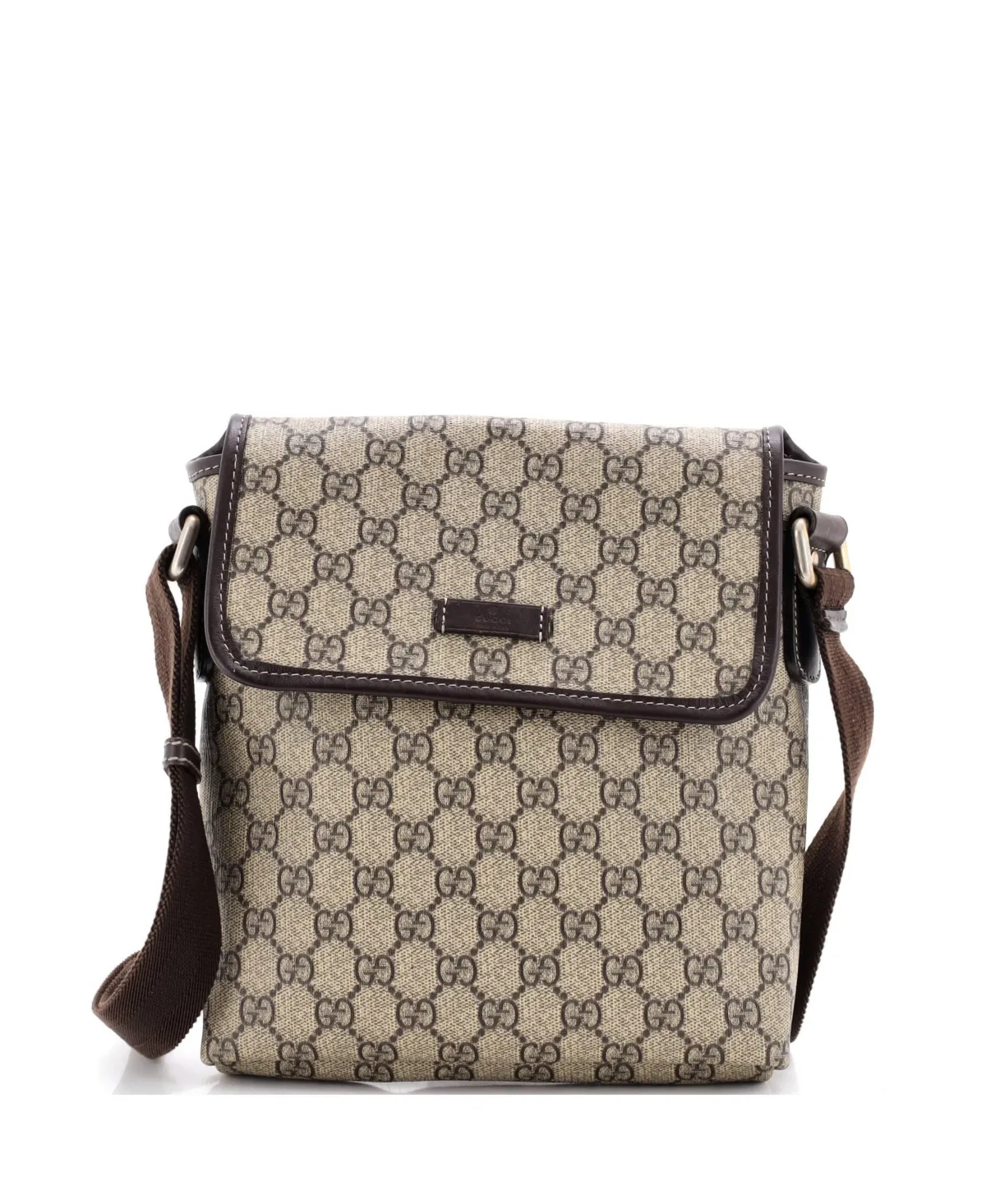 Pre-Owned Gucci Small Flap Messenger Gg Coated Canvas by Gucci