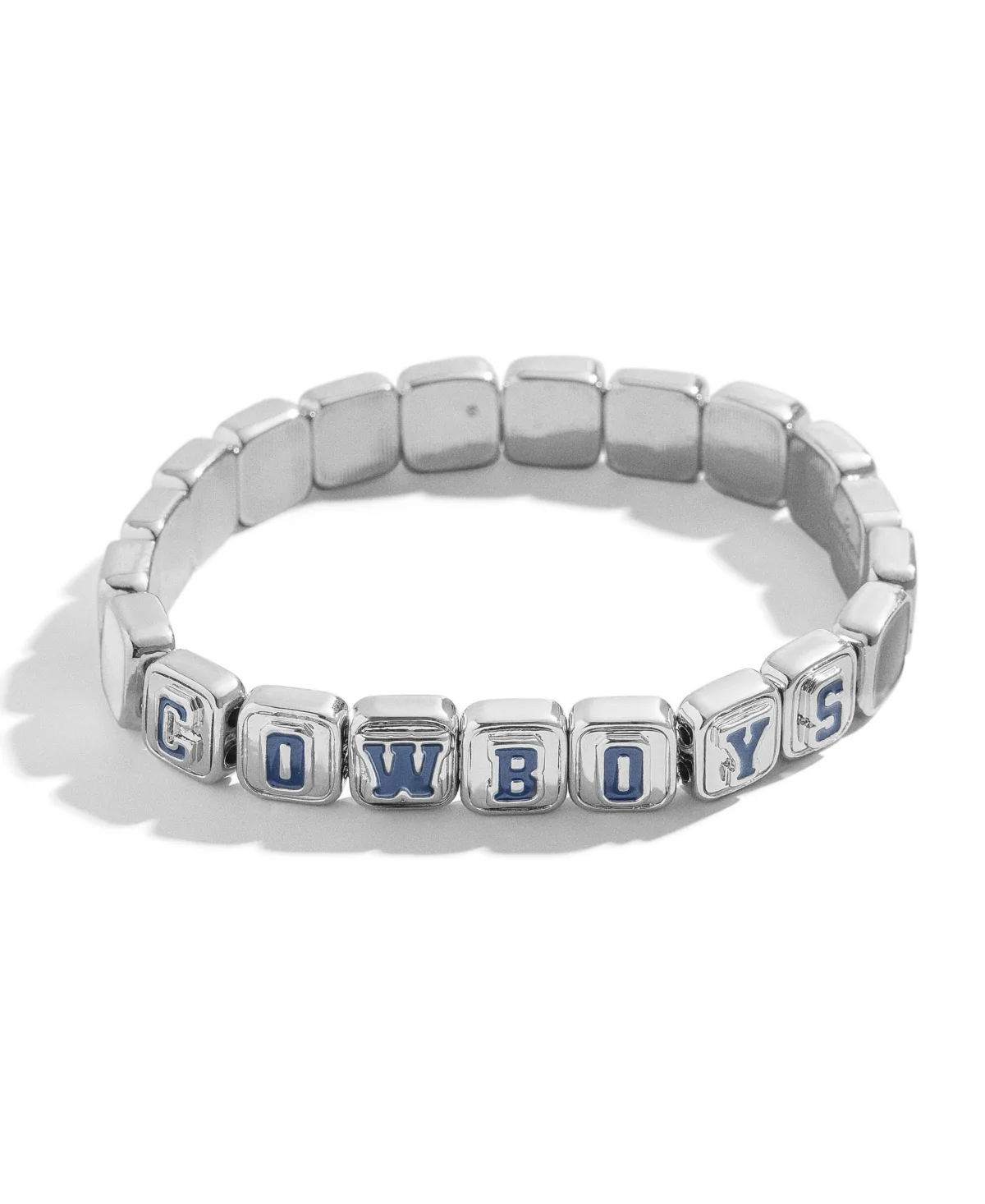 Wear by Erin Andrews Dallas Cowboys Tile Silver-Tone Stretch Bracelet by Wear by Erin Andrews