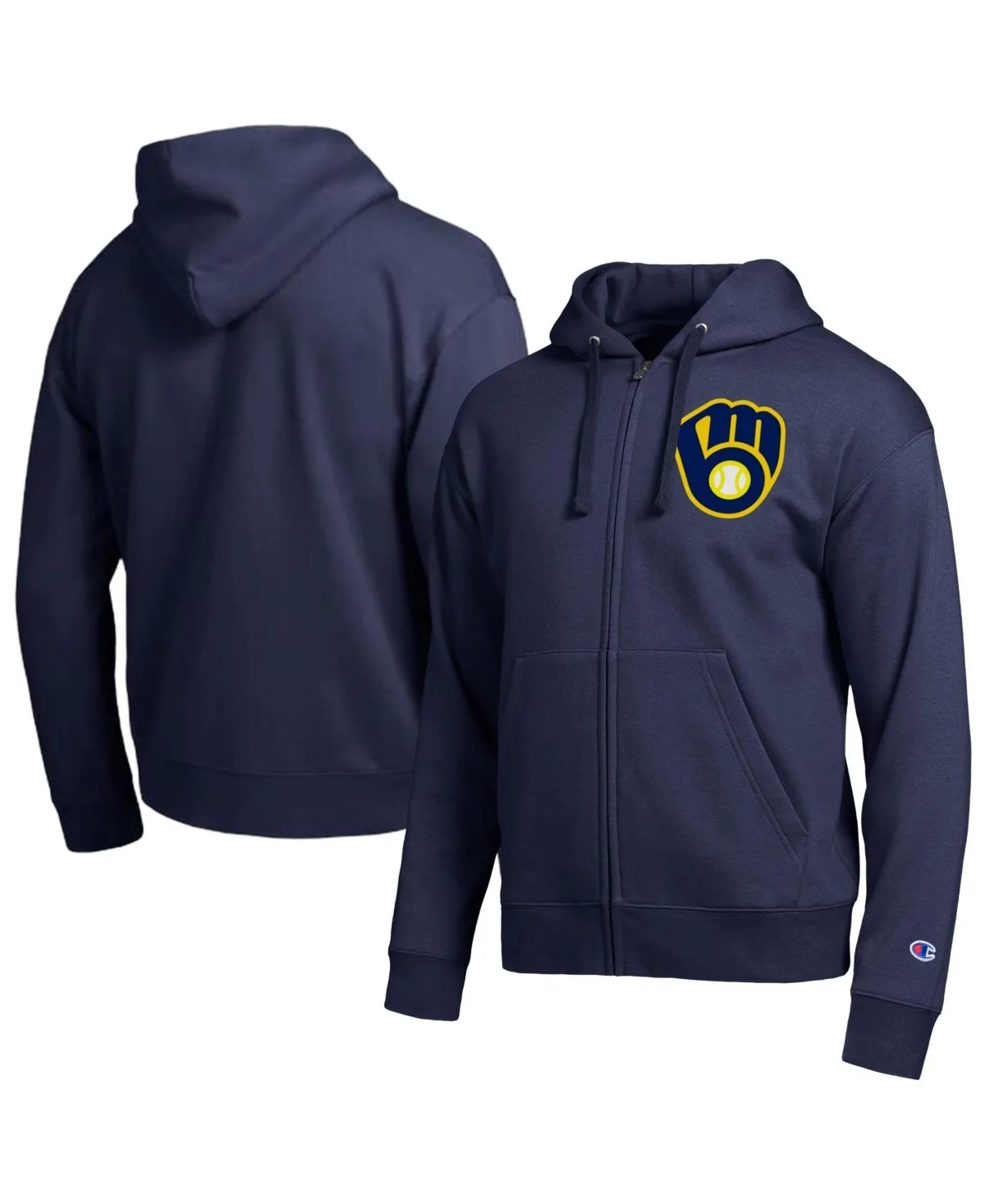 Milwaukee Brewers All-Star Full Zip Cotton-Blend Hoodie by Champion