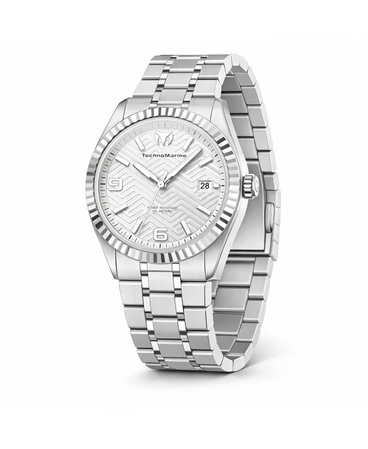 Quartz Analog Terra Nova Steel-Tone Stainless Steel Watch, 36mm by Technomarine