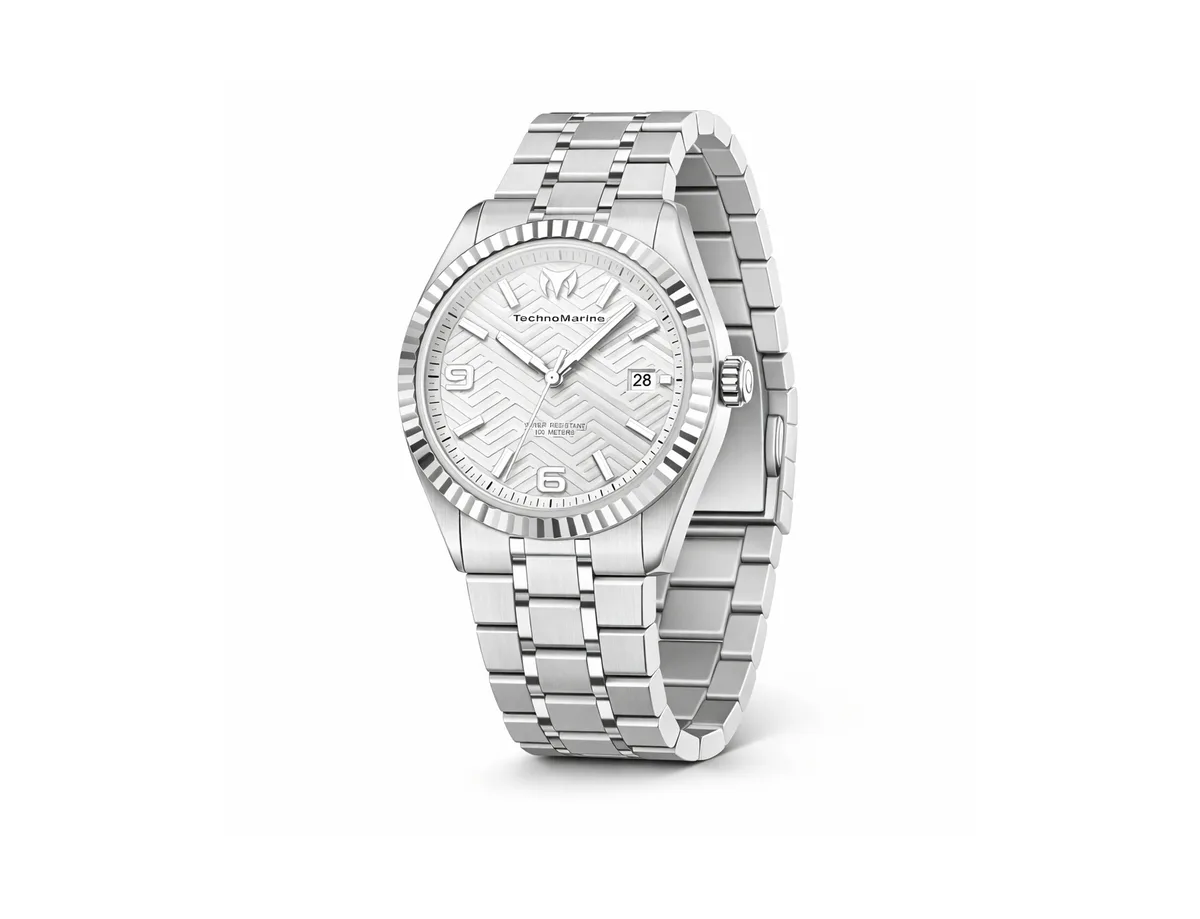 Quartz Analog Terra Nova Steel-Tone Stainless Steel Watch, 36mm by Technomarine