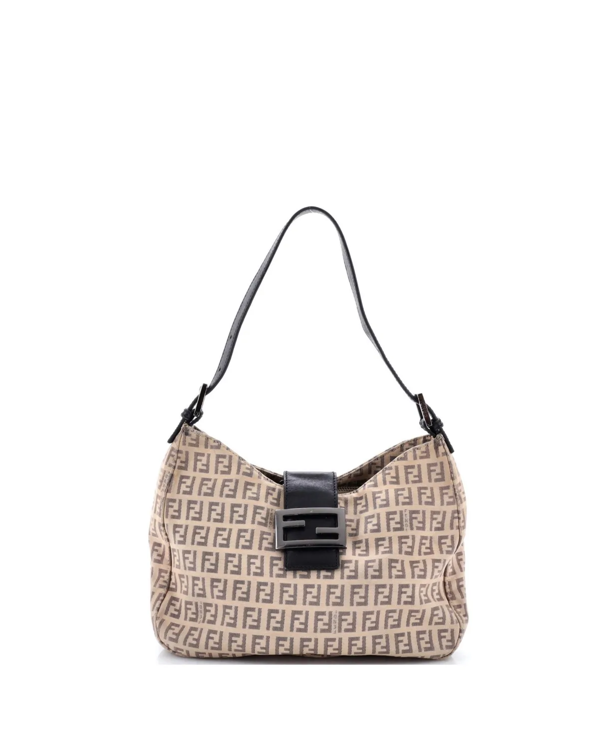 Pre-Owned Fendi Medium Shoulder Bag Zucchino Canvas