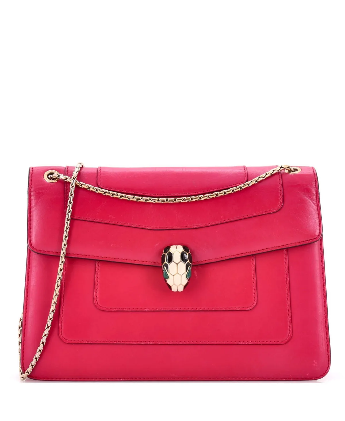 Pre-Owned Bvlgari Medium Serpenti Forever Shoulder Bag Leather