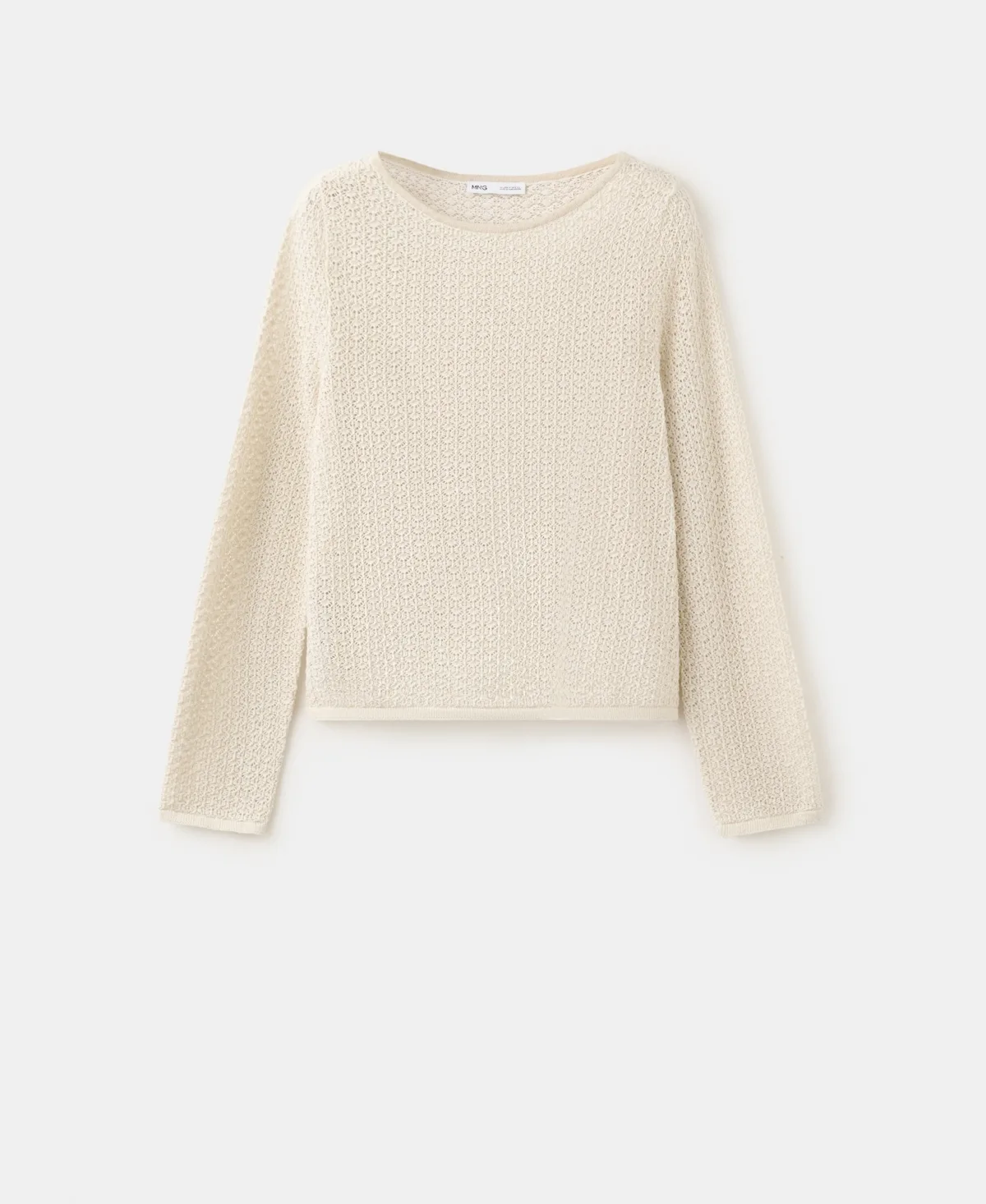 Open-Knit Lurex Sweater by Mango