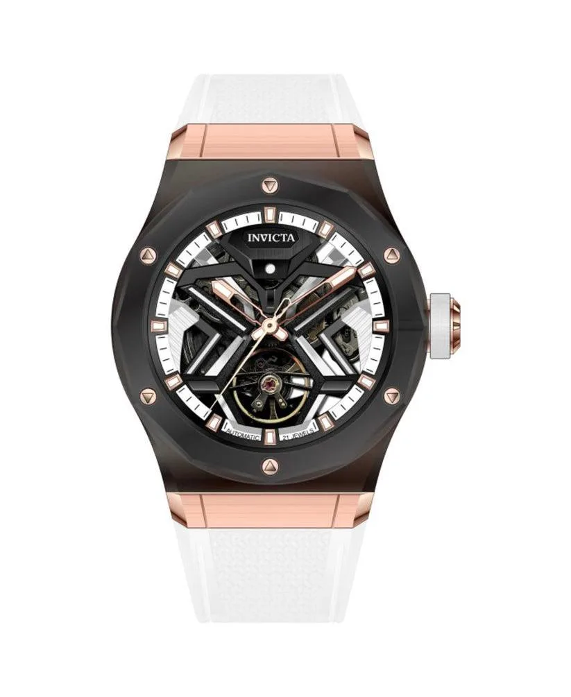 Mechanical Celestial 70112 Rubber Watch, 45mm, Water Resistant to 50 Meters by Invicta
