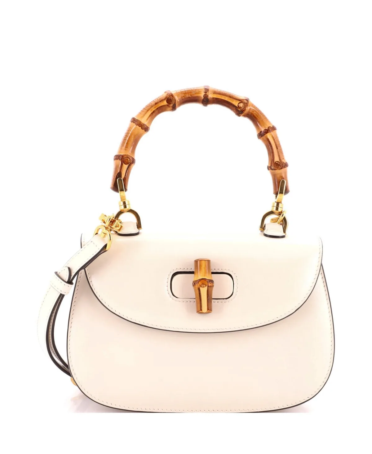 Pre-Owned Gucci Small Bamboo 1947 Top Handle Bag Leather