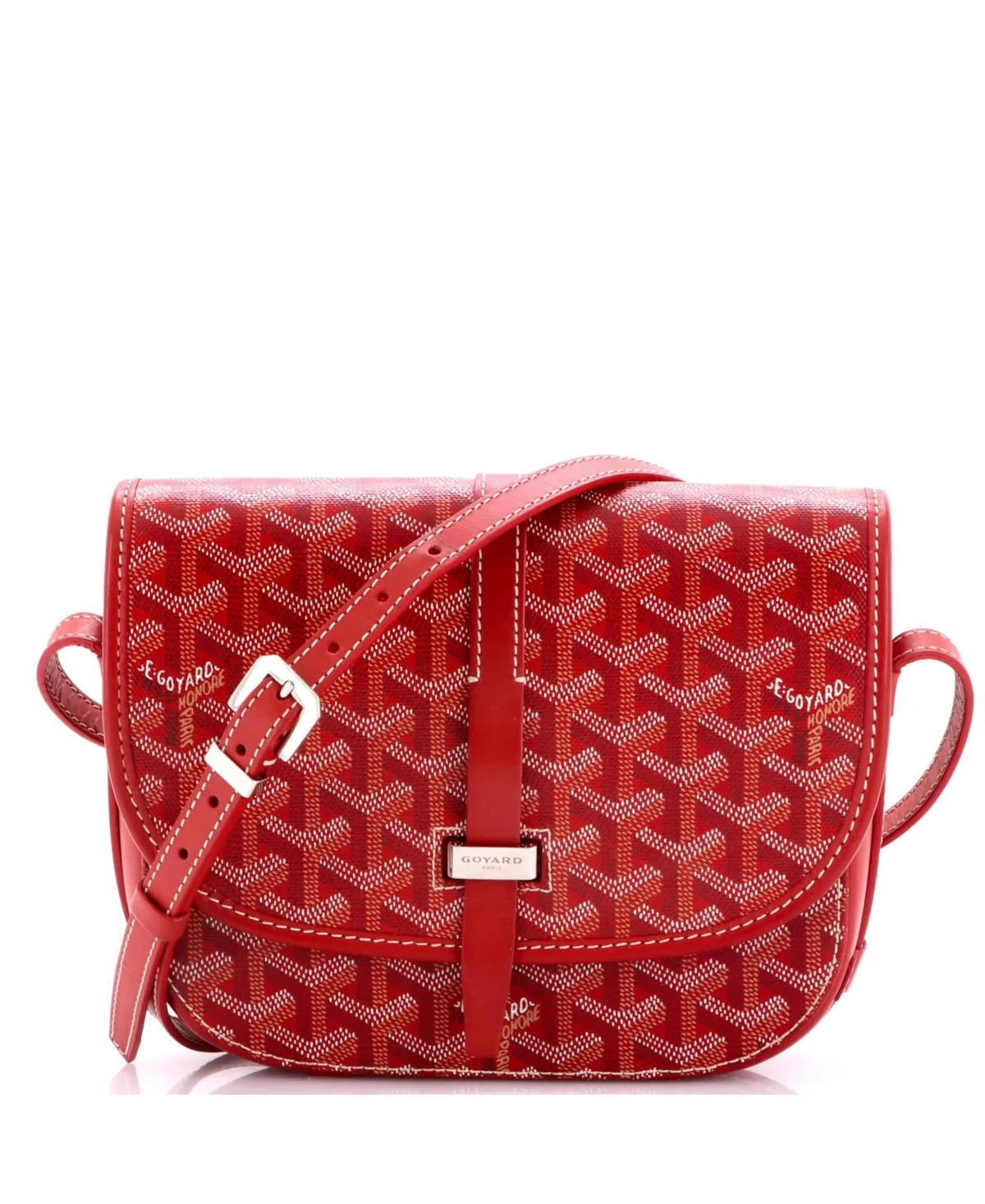 Pre-Owned Pm Belvedere Ii Messenger Bag Coated Canvas by Pre Owned Goyard