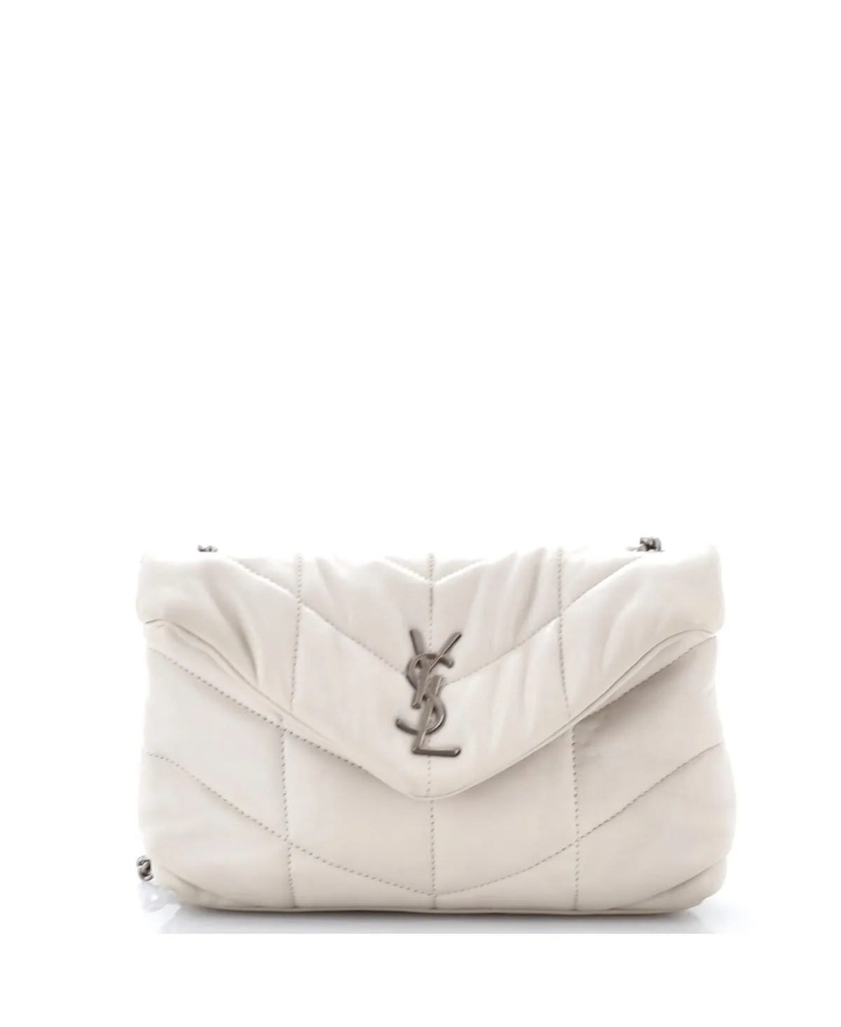 Pre-Owned Mini Loulou Puffer Shoulder Bag Quilted Leather by Saint Laurent
