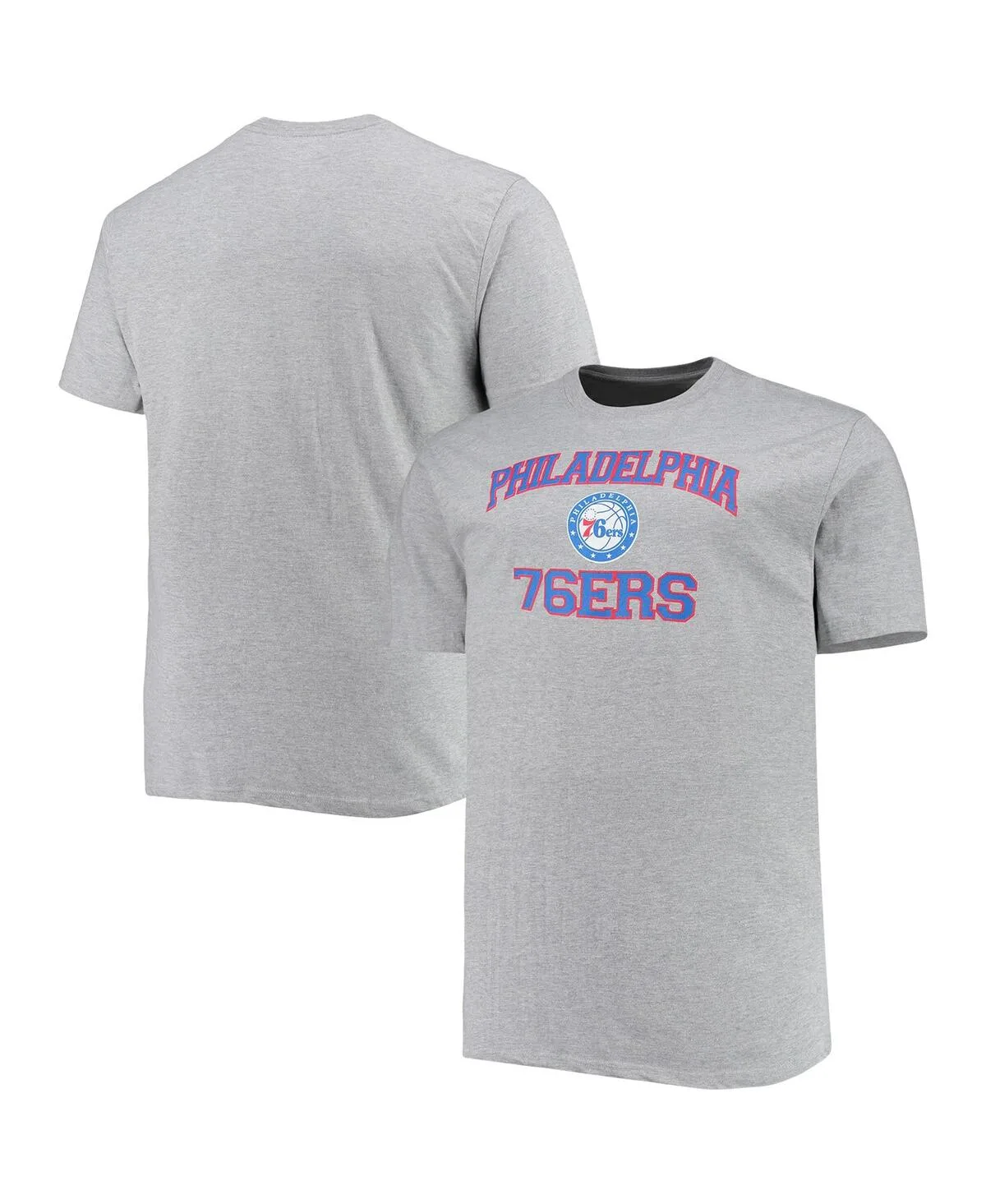 Philadelphia 76ers Big and Tall Heart and Soul T-Shirt by Profile