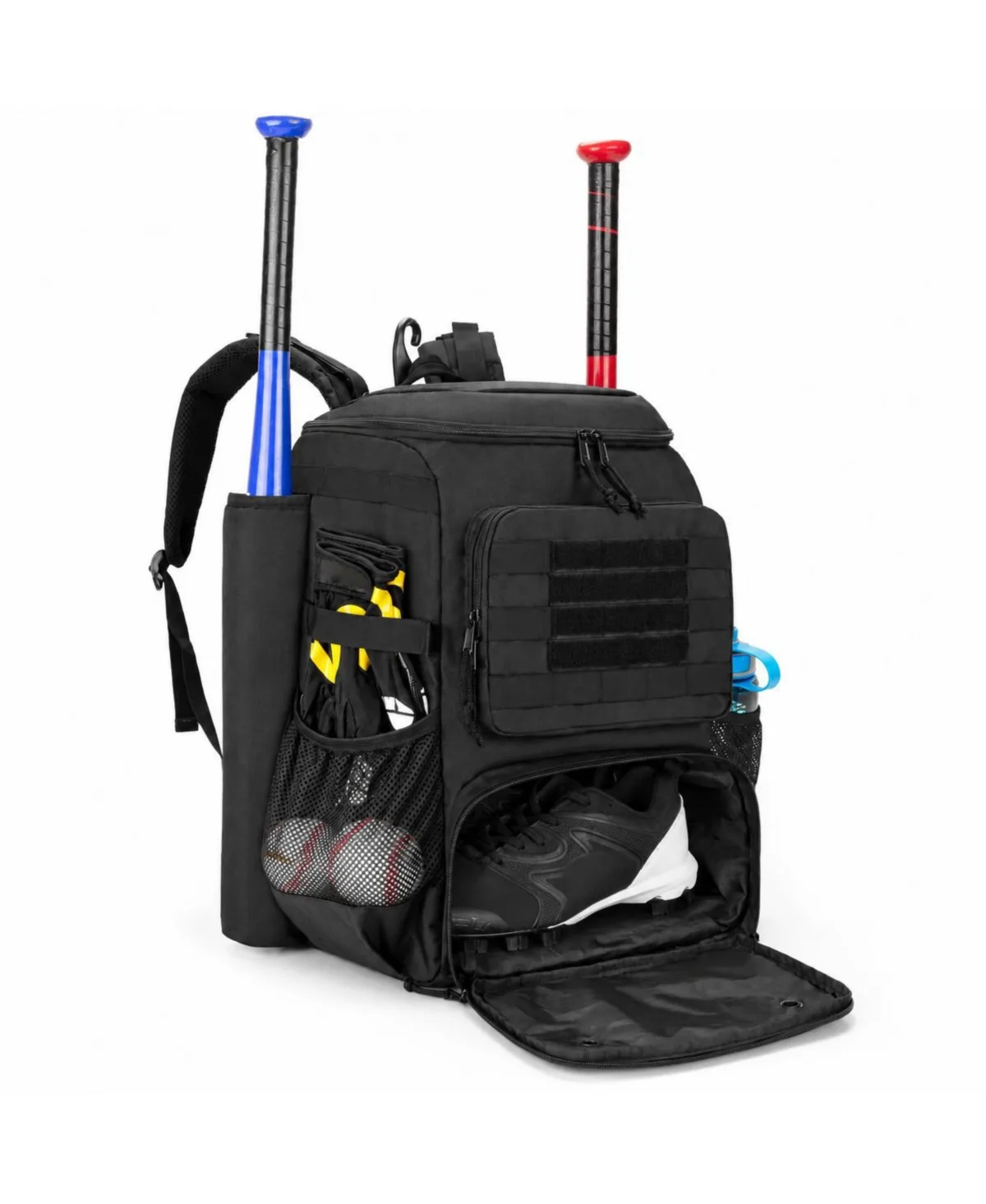 Baseball Backpack with Bat Sleeves Shoe Compartment Large Capacity by Peneyon