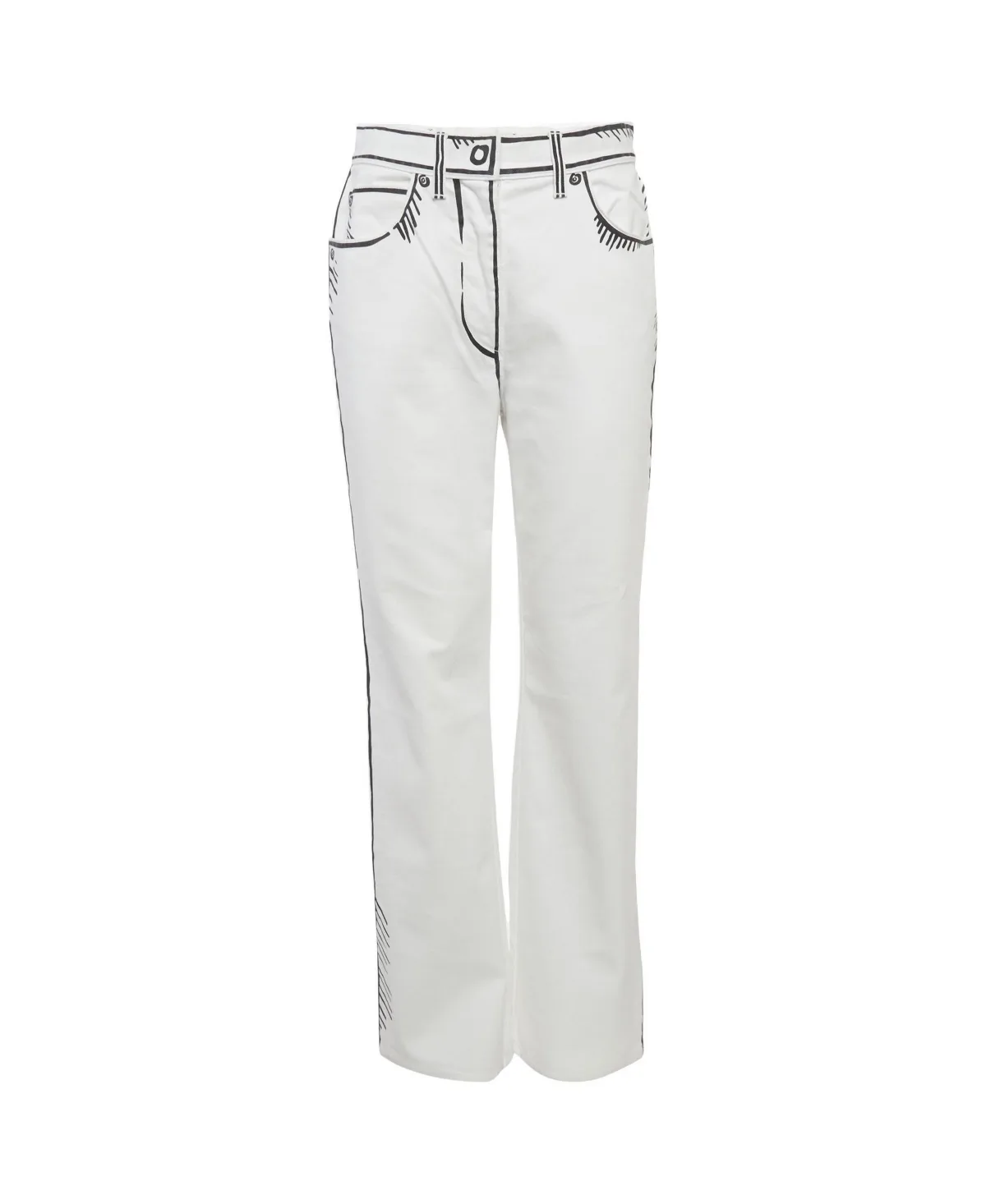 Pre-Owned Fendi x Joshua Vides Printed Denim Jeans by FENDI