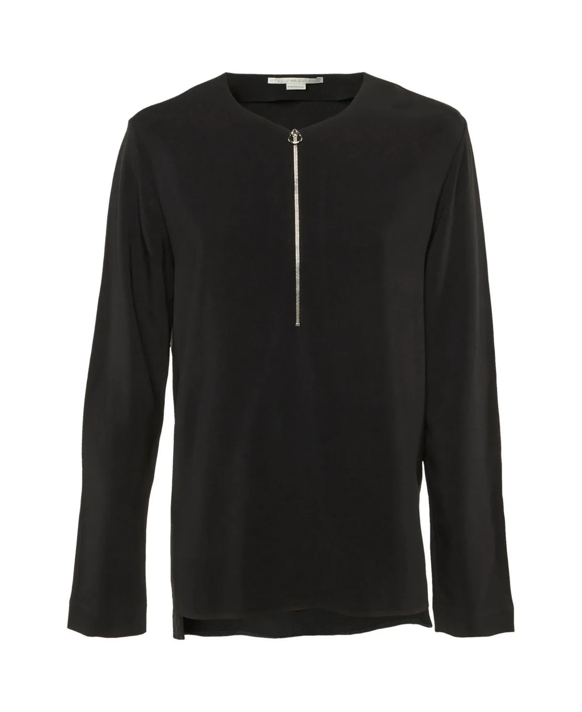 Pre-Owned Stella McCartney Zip-Front Crepe Blouse by Stella McCartney