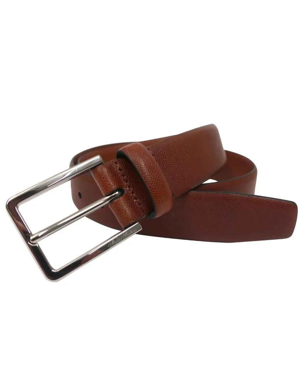 B by Brooks Brothers Made in Italy Top-Grain Leather Embossed Belt by Brooks Brothers
