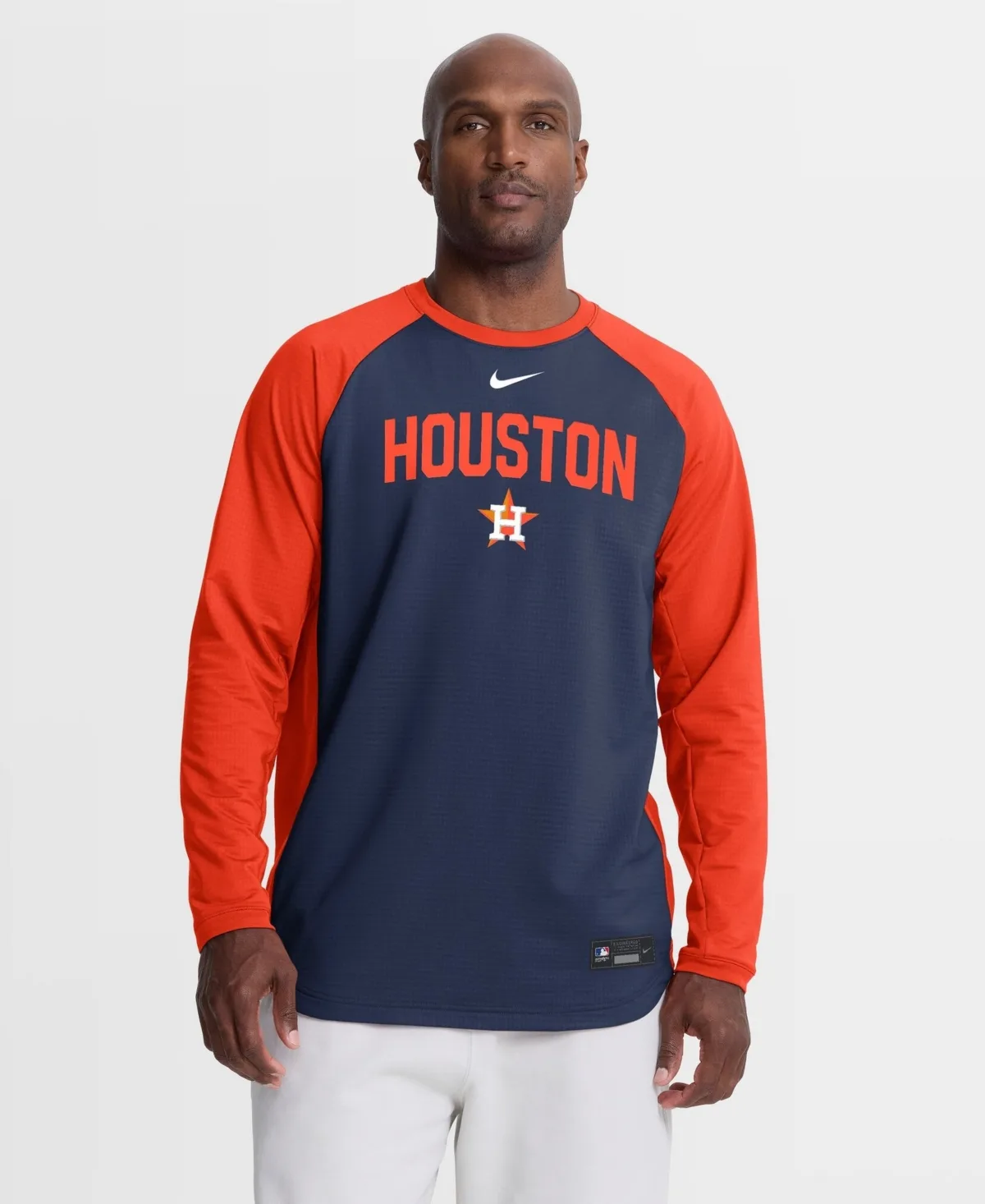 Houston Astros Authentic Collection Raglan Dri-Fit Sweatshirt by Nike