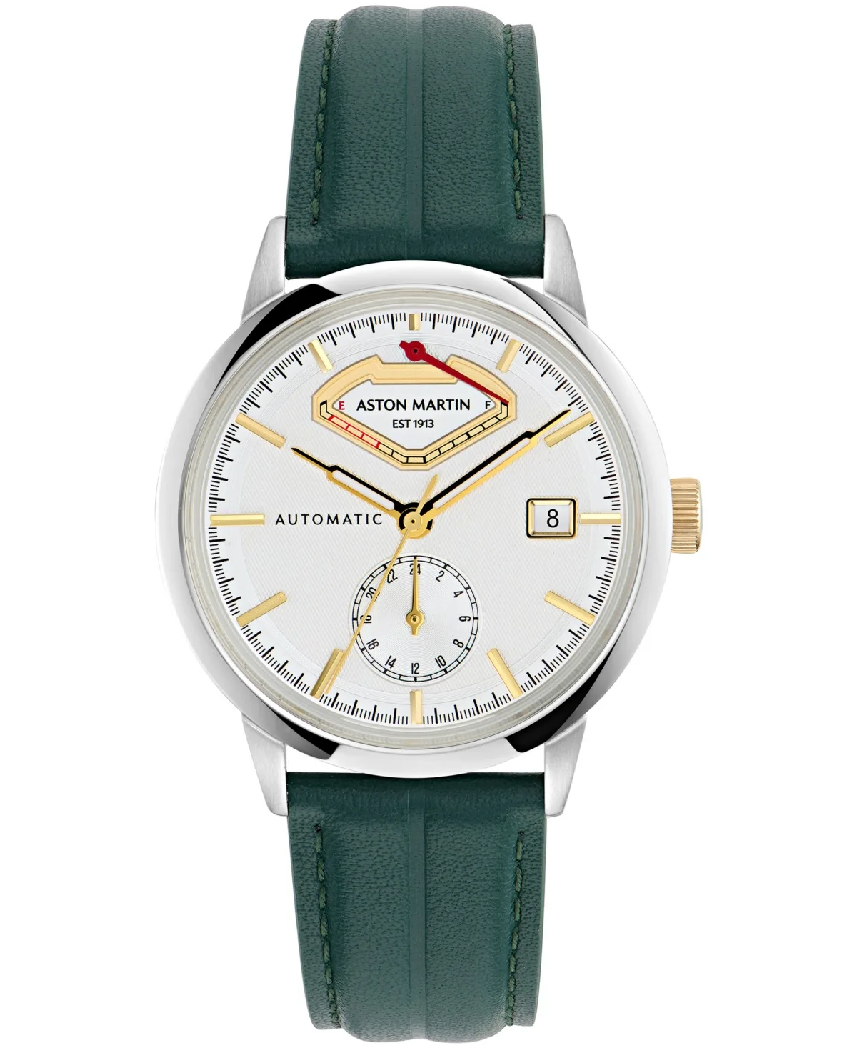 Automatic Round Leather Strap Watch 40mm by Aston Martin