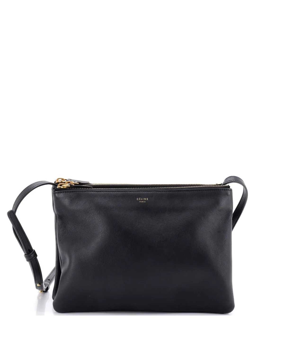 Pre-Owned Celine Large Trio Crossbody Bag Leather by Celine