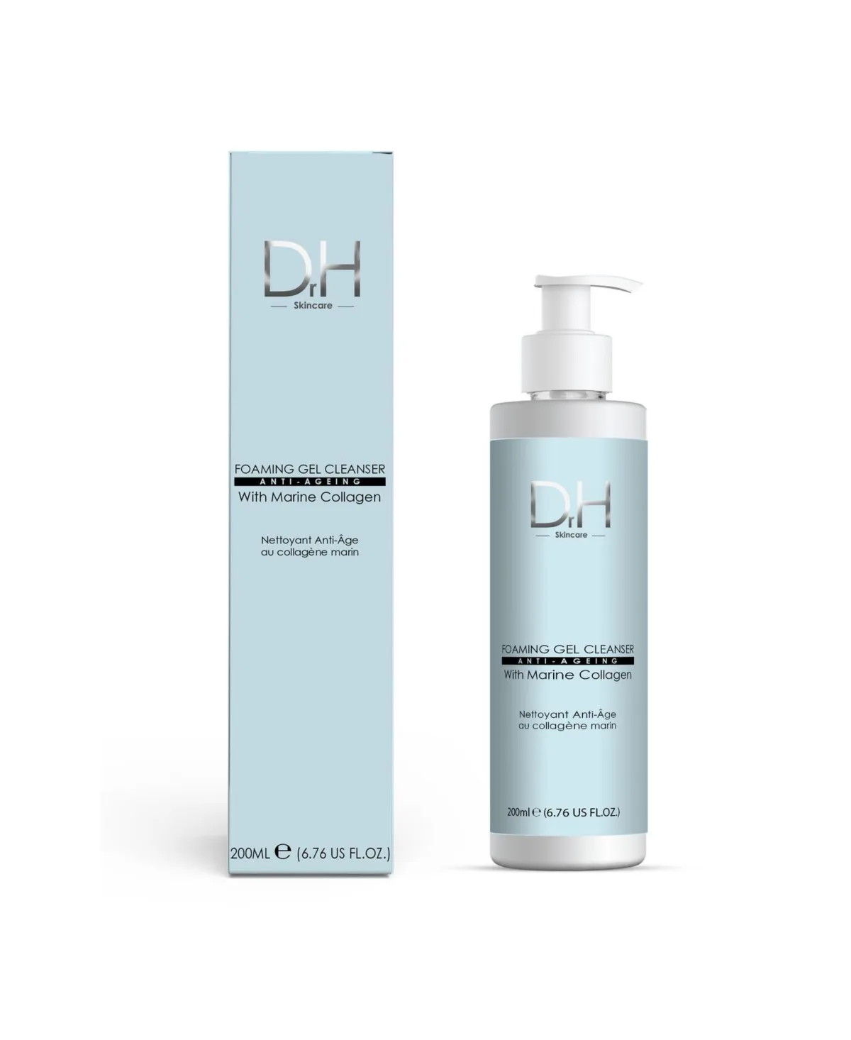 Advanced Foaming Gel Anti-Aging Cleanser with Marine Collagen 200ml by Dr H