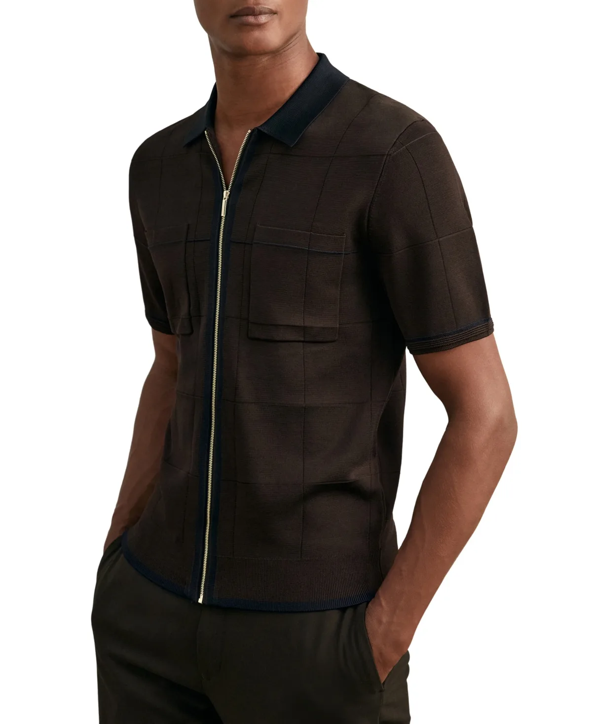 Baxter Slim-Fit Polo Short-Sleeve Shirt by Reiss