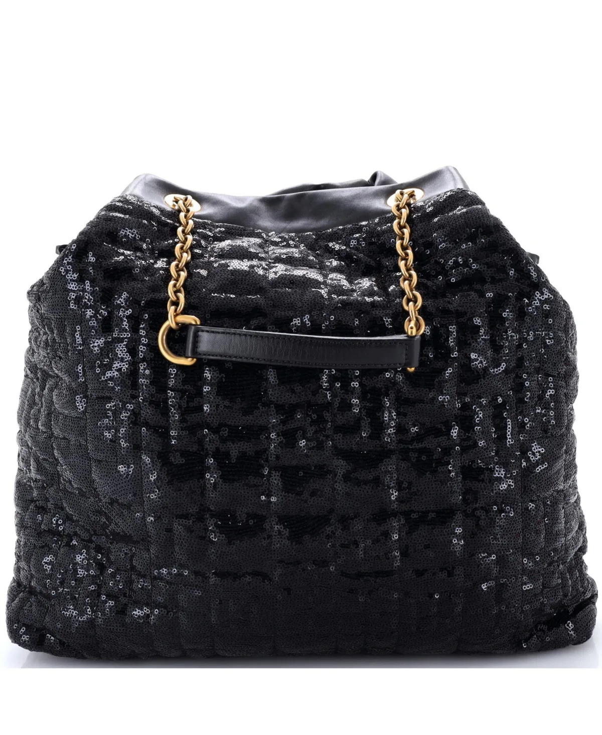 Pre-Owned Dolce and Gabbana Large Miss Kristen Tote Sequin Embellished Leather by Dolce & Gabbana