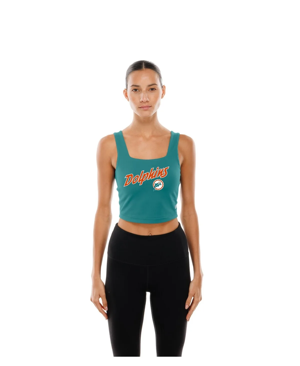 Miami Dolphins Reversible Cropped Sport Classics Tank Top by New Era