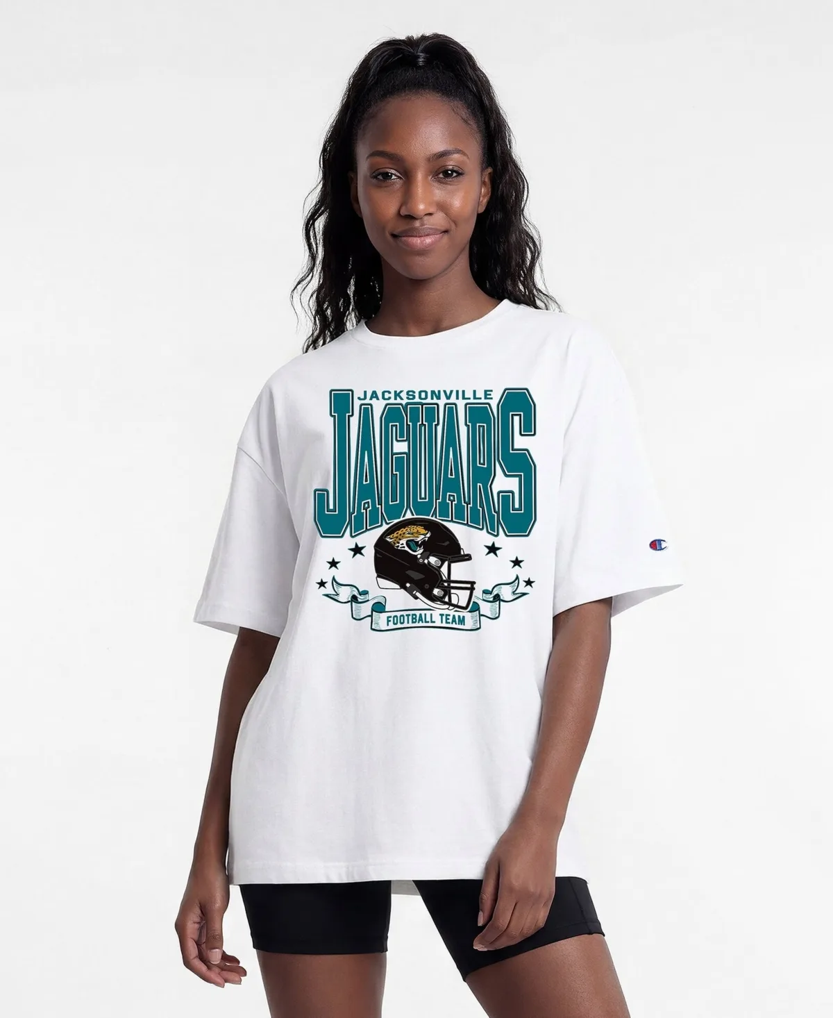 Jacksonville Jaguars Oversized Graphic T-Shirt by Champion