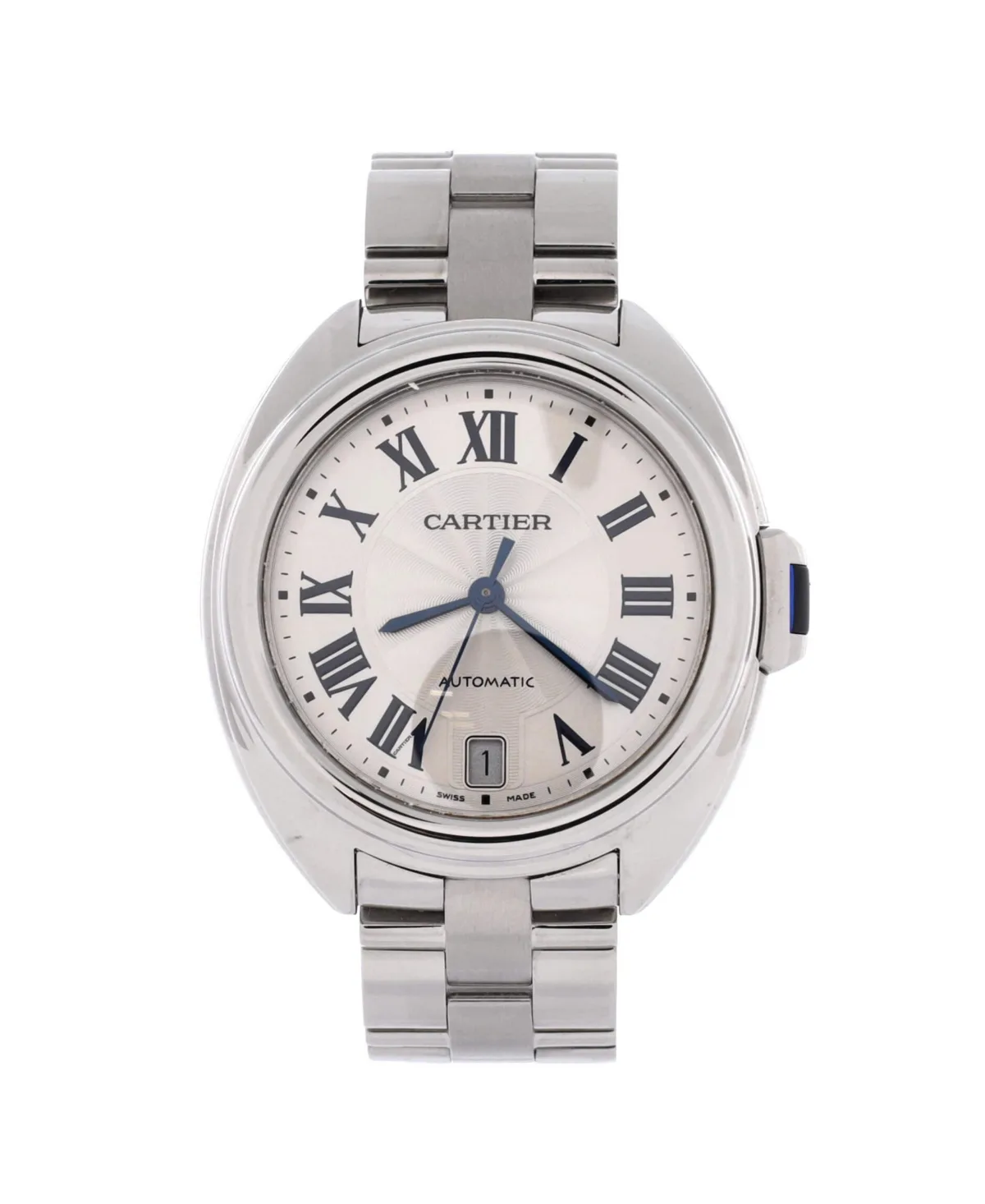 Pre-Owned Cartier Cle De Cartier Automatic Watch in Stainless Steel 35mm by Cartier's