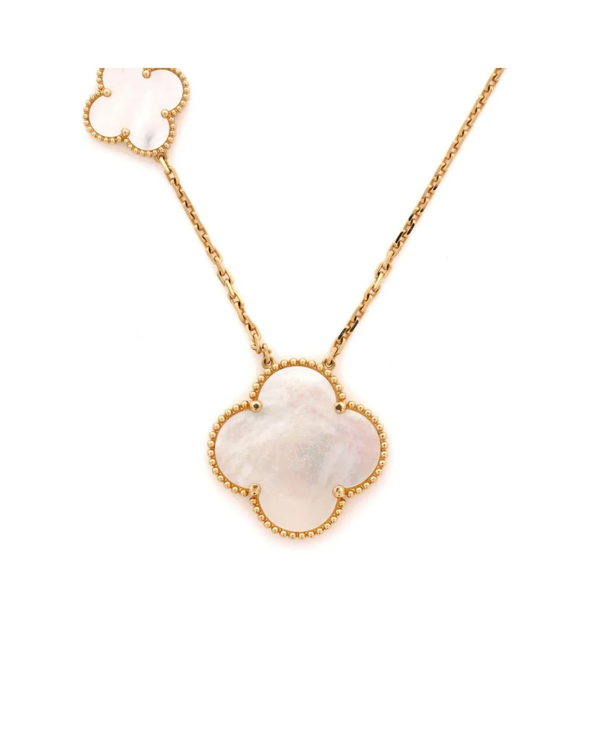 Pre-Owned Van Cleef and Arpels Magic Alhambra 11 Motifs Long Necklace - 18k Yellow Gold