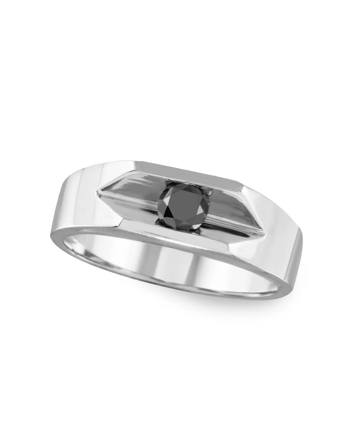 Black Diamond (1/2 ct. t.w.) Band in 10k White Gold