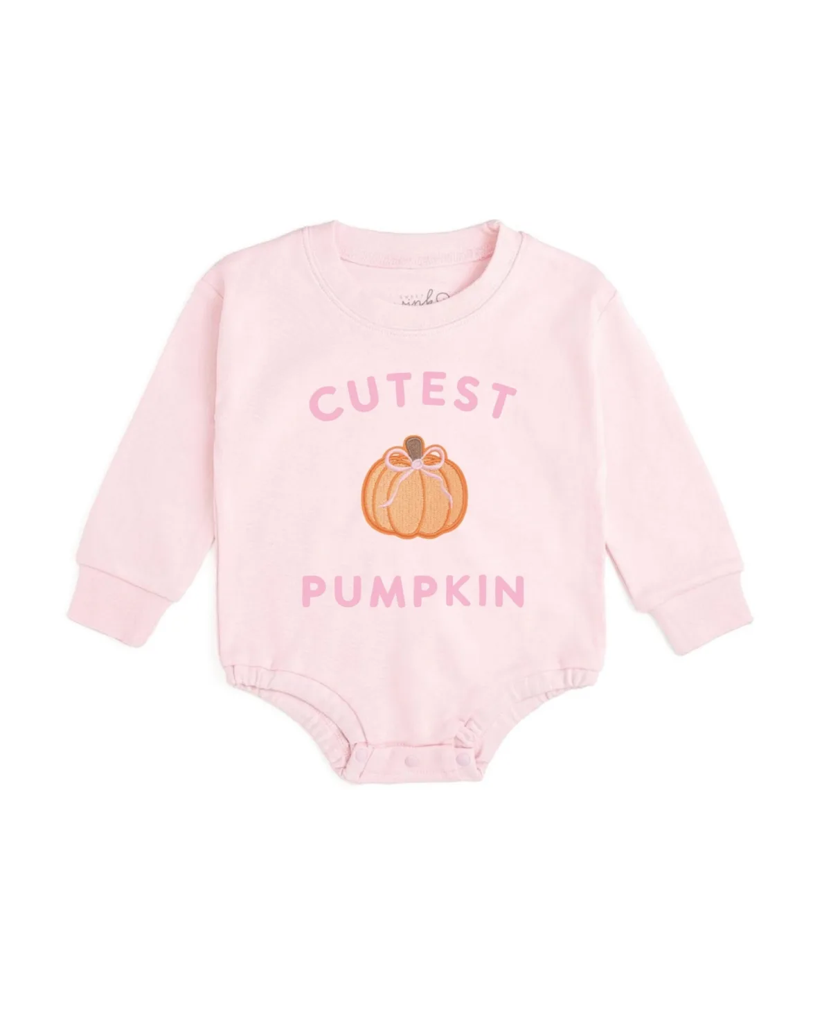 Cutest Pumpkin Patch Long Sleeve Romper by Sweet Wink