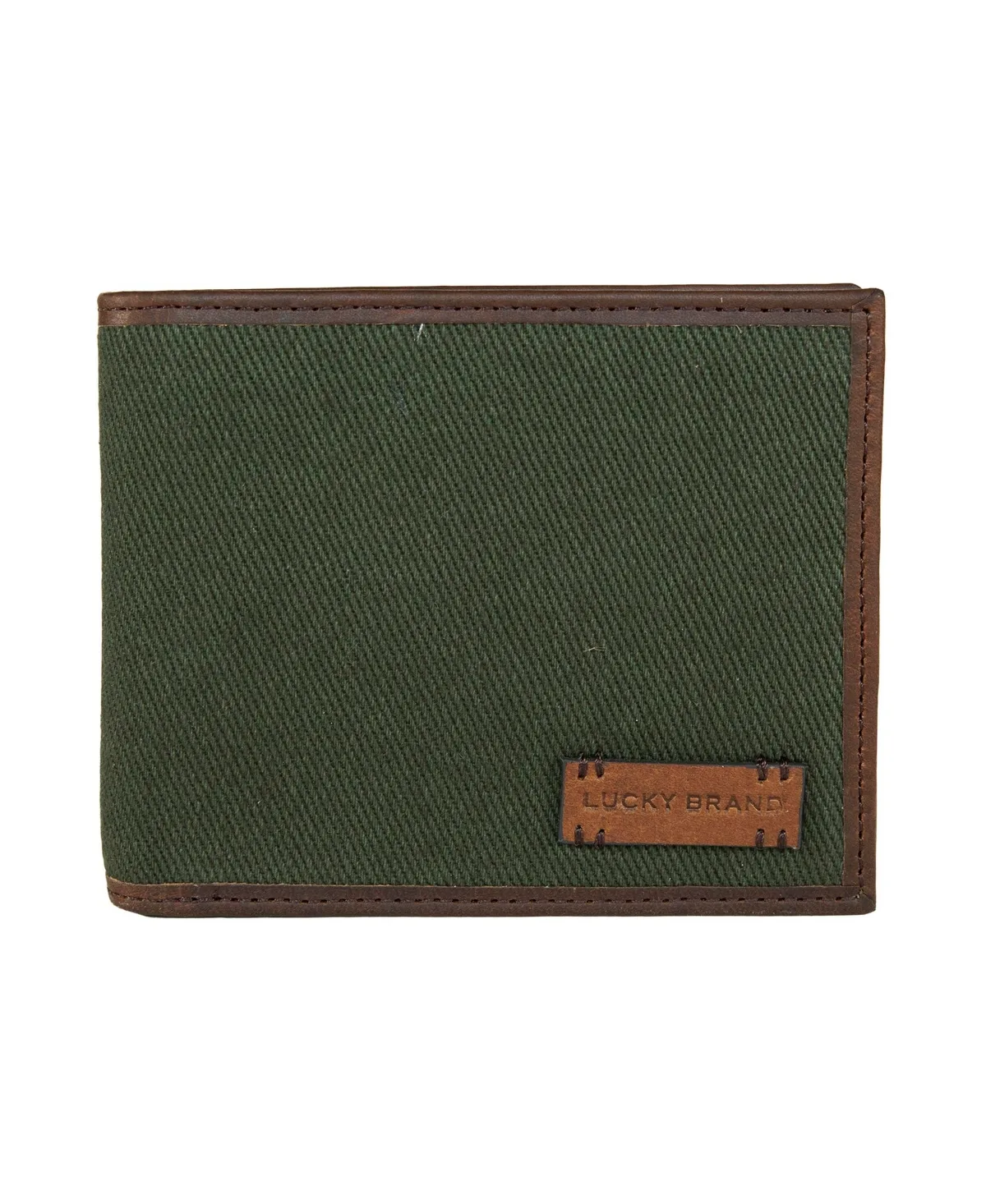 Canvas with Leather Trim Bifold Wallet by Lucky Brand