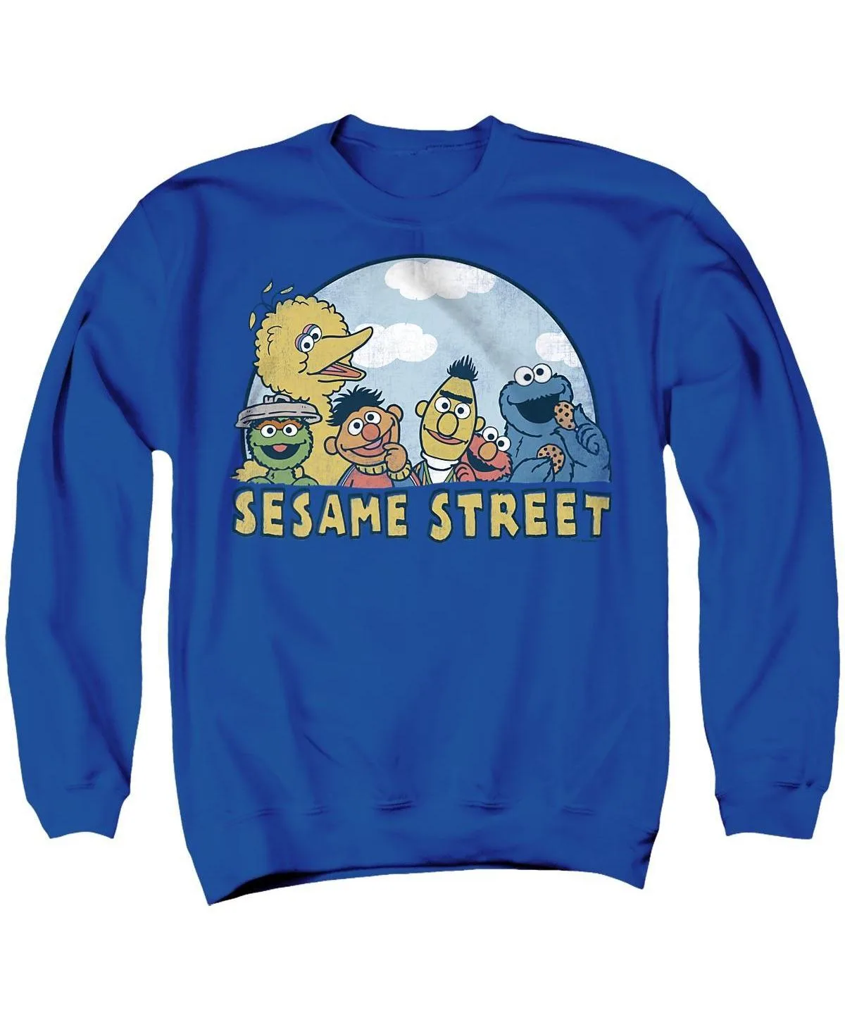 Sesame Group Graphic Crewneck Classic-Fit Sweatshirt by Sesame Street