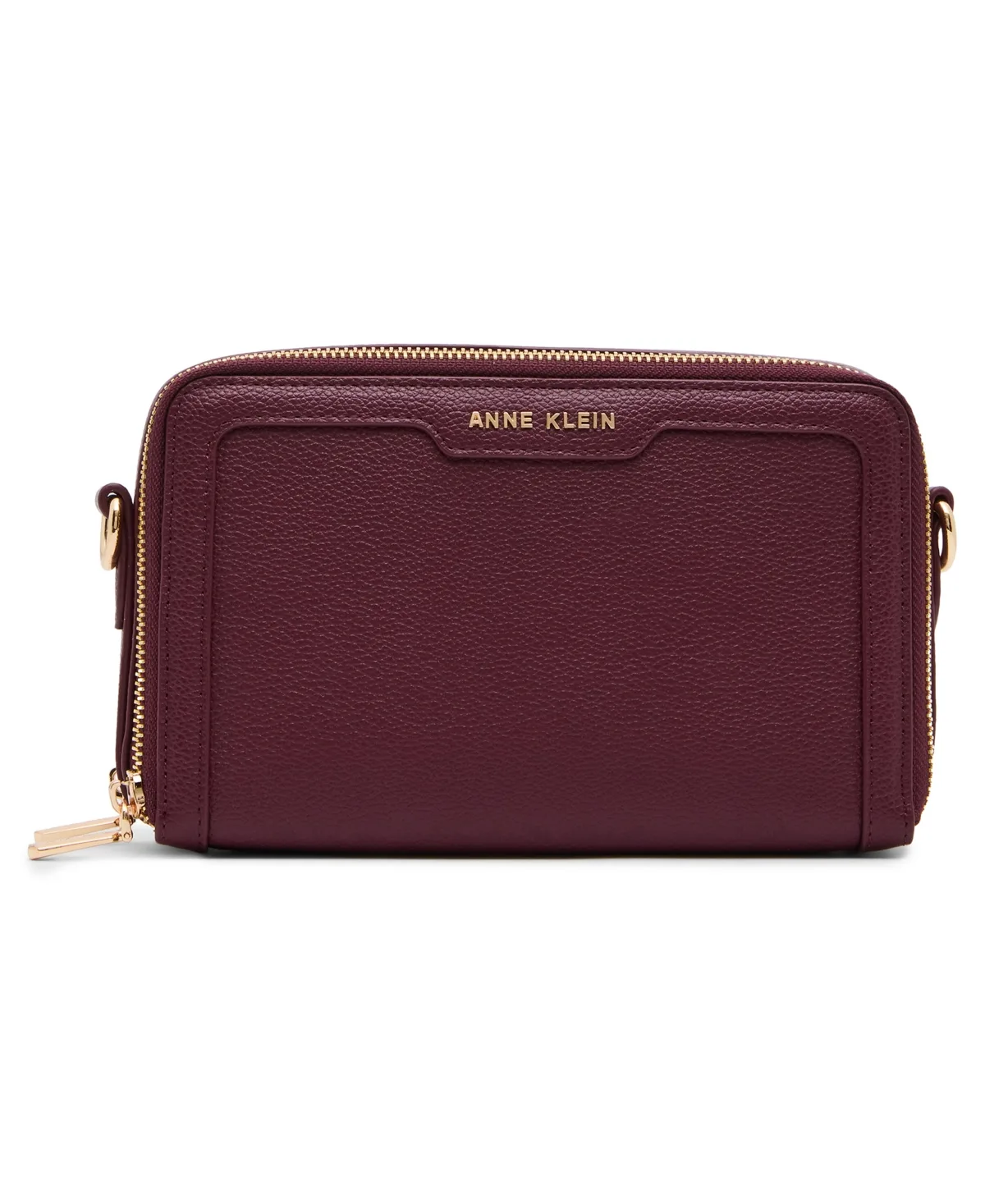 Double Zipper Medium Camera Crossbody Handbag