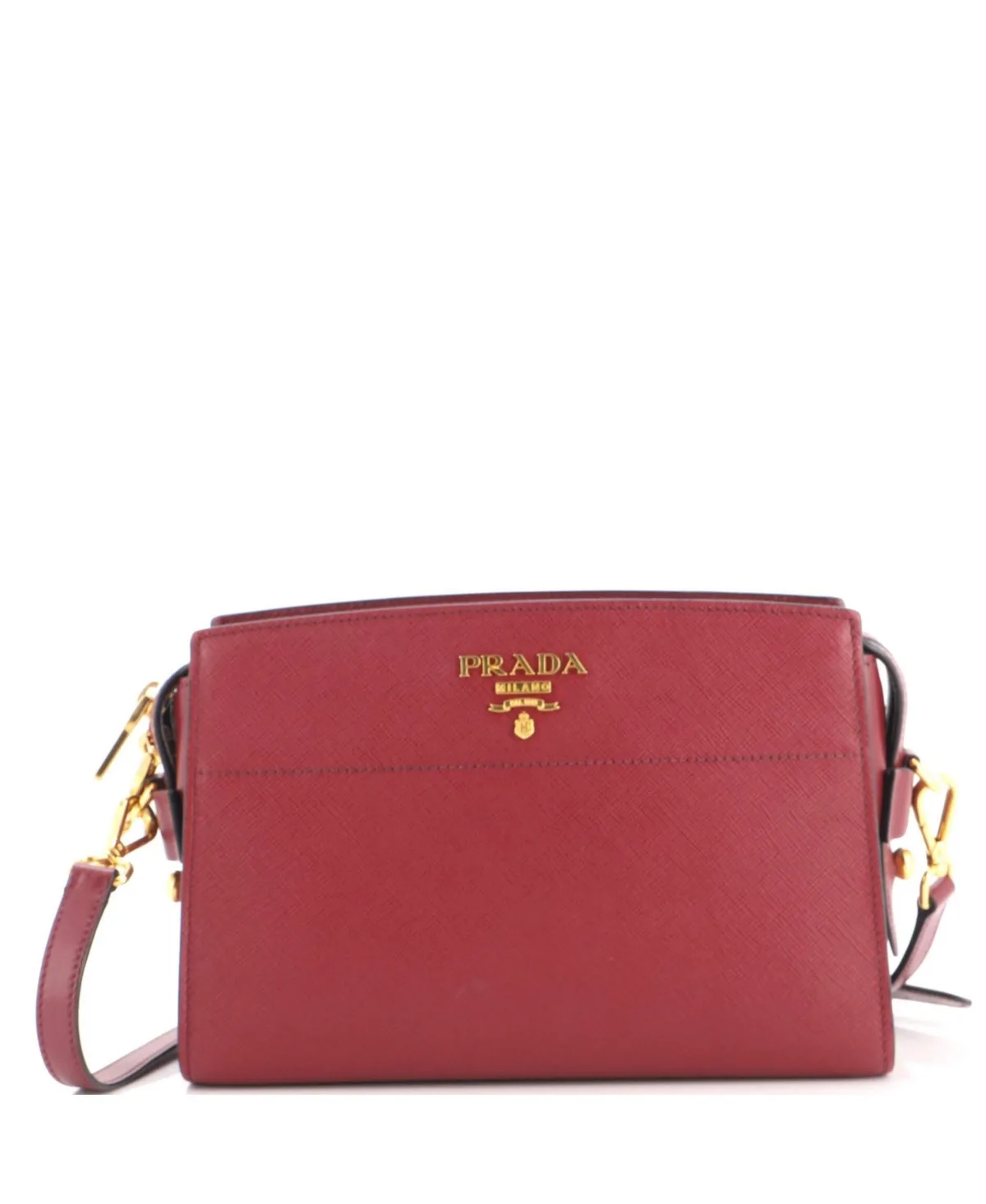 Pre-Owned Bibliotheque Crossbody Saffiano Leather by Prada