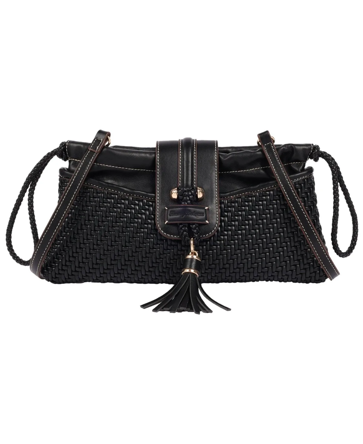Tassel Tab Woven Clutch by Tommy Bahama
