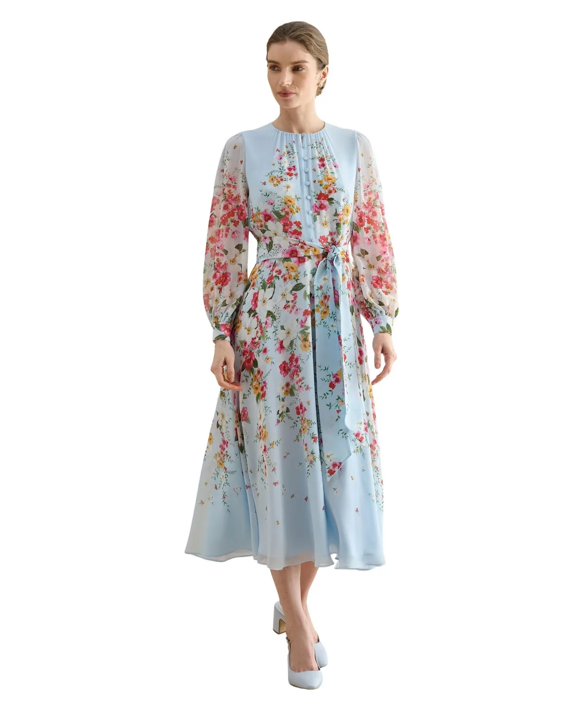 Liberty Silk Midi Dress by Hobbs London