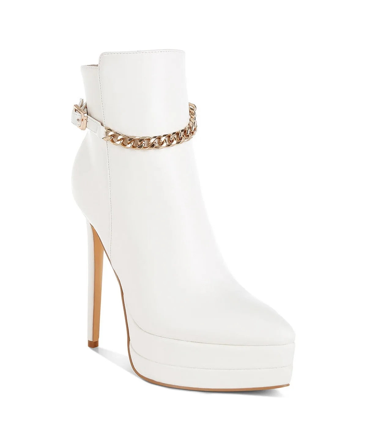 Narok Metallic Chain Detail Boots by London Rag